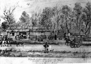 p0045, stephen lawns wheelwright and balcksmiths shop 1875